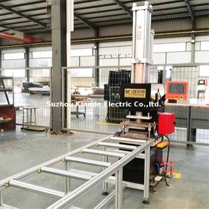 Máquina de refuerzo de barra colectora digital gasohidráulica 50T para punzonado de cobre