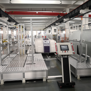 Línea de montaje de gabinetes de distribución MV con control PLC de carro RGV de China