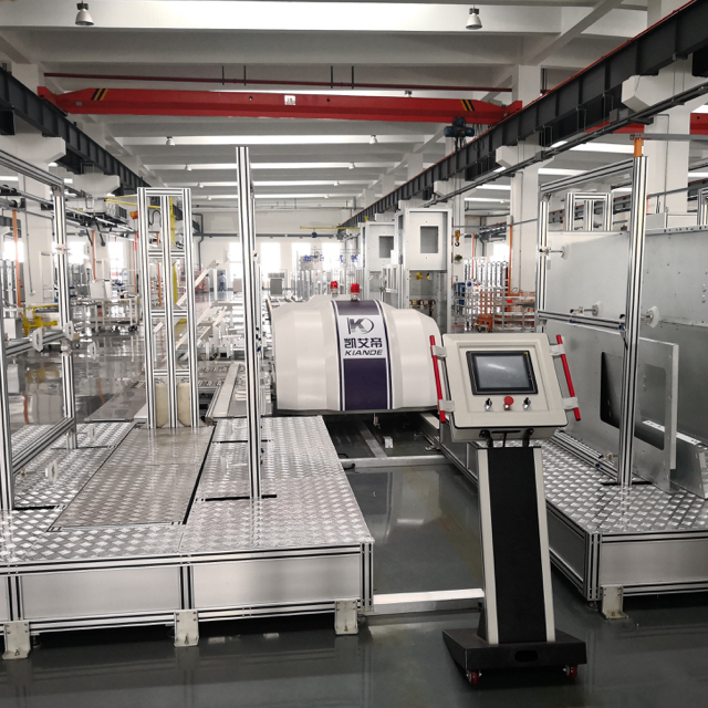 Línea de montaje de gabinetes de distribución MV con control PLC de carro RGV de China