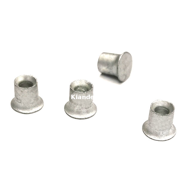 Remache de cabeza redonda con 8 mm de longitud para remachar perfiles de barras colectoras