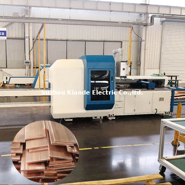 Máquina perforadora de conductores de barras colectoras para perforación y corte de barras colectoras