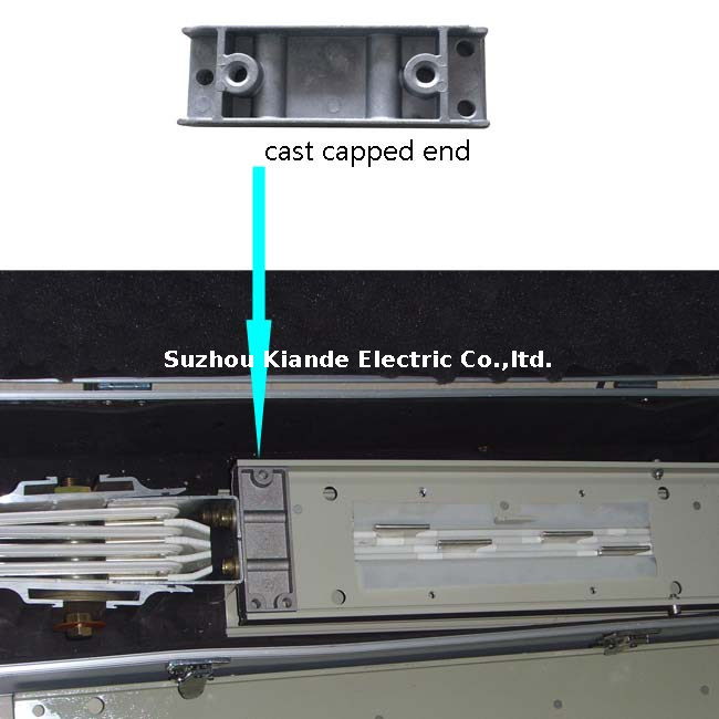 Extremo tapado de fundición efectiva de aluminio para sistema de canalización prefabricada 