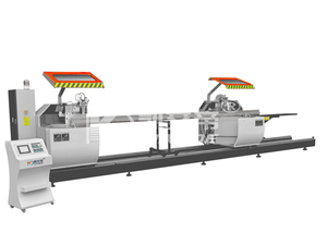 Máquina cortadora de doble cabezal de perfil de aluminio